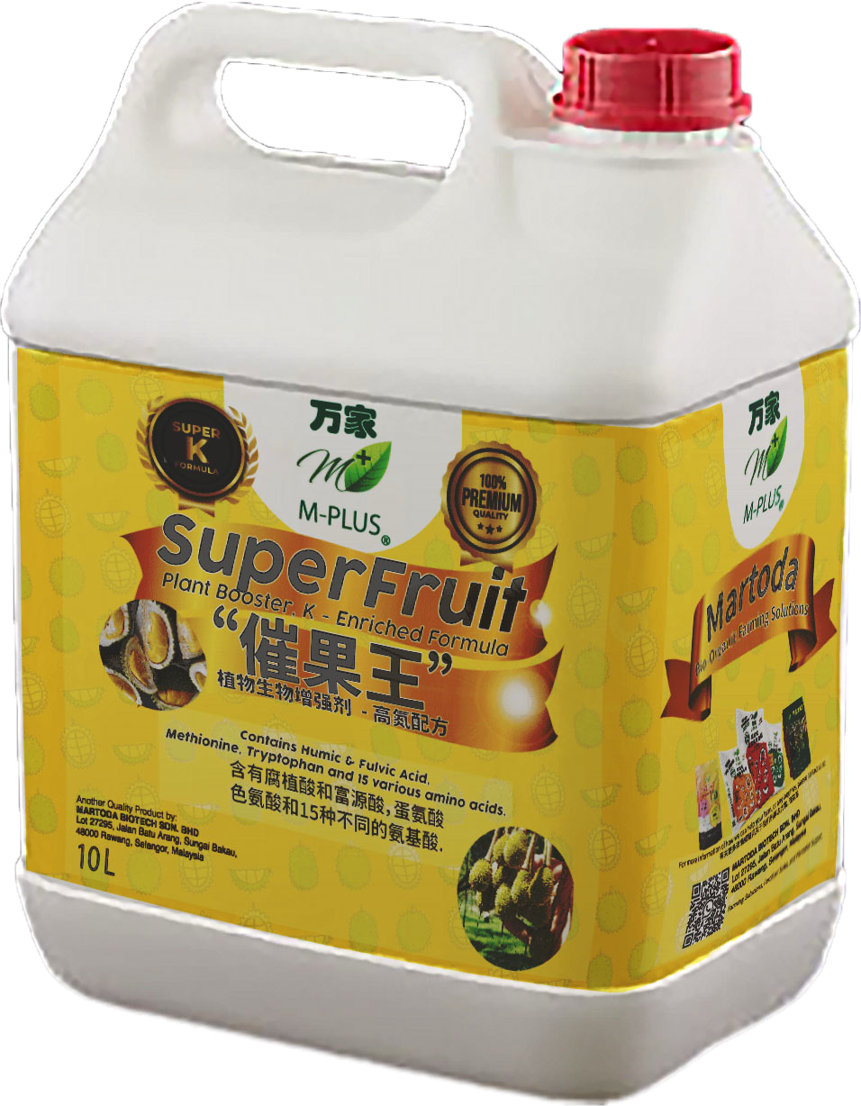 MPLUS Super Fruit — High-K Amino Humic Fulvic Bio Stimulant (催果王)